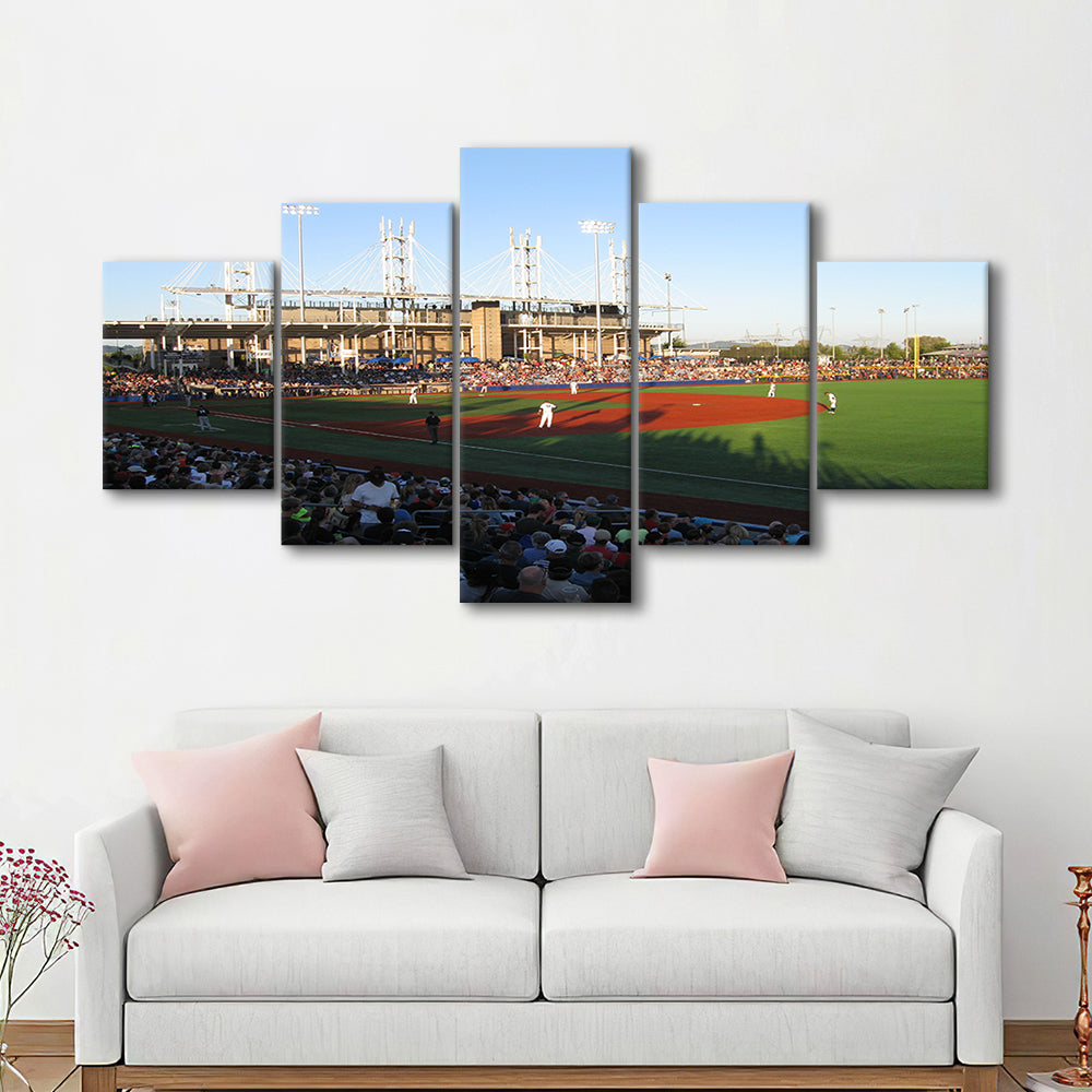 Ron Tonkin Field Stadium, Stadium Canvas, Sport Art, Gift for him, 5 Panel, Large Canvas, Canvas Print Wall Art