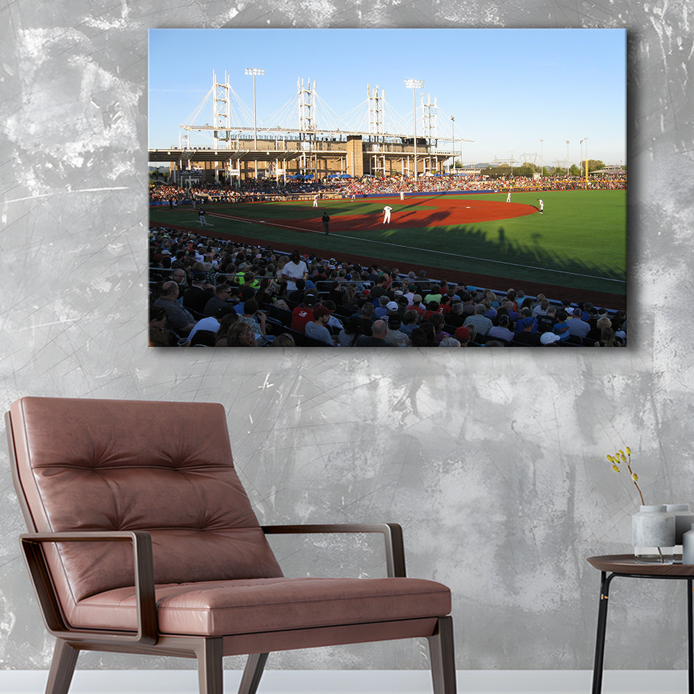 Ron Tonkin Field Stadium, Stadium Canvas, Sport Art, Gift for him, Man Cave Decor, Art Print, Canvas Print Wall Art