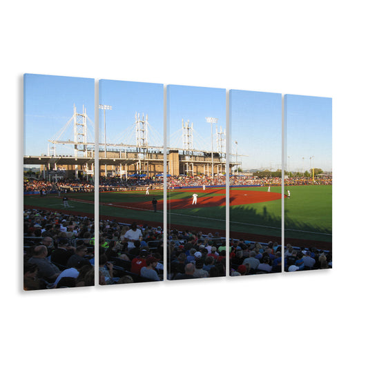 Ron Tonkin Field Stadium, Stadium Canvas, Sport Art, 5 Panel B, Extra Large Canvas, Canvas Print Wall Art