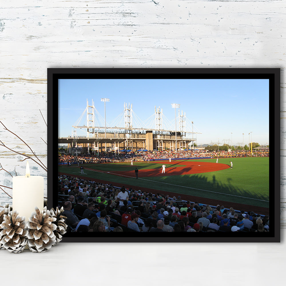 Ron Tonkin Field Stadium, Stadium Canvas, Sport Art, Framed Canvas Print Wall Art, Floating Frame