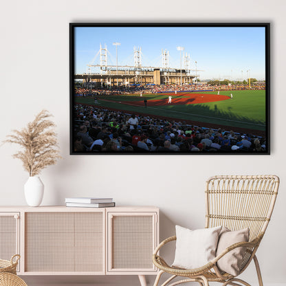 Ron Tonkin Field Stadium, Stadium Canvas, Sport Art, Framed Canvas Print Wall Art, Floating Frame