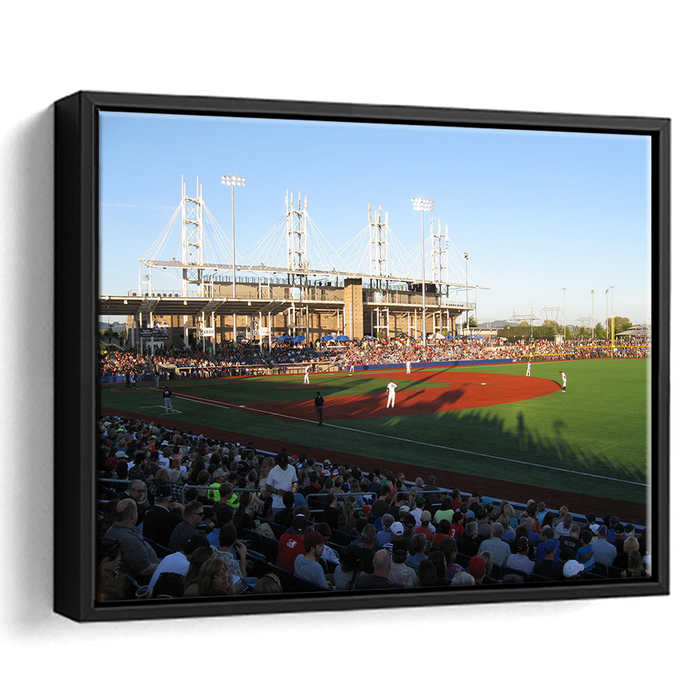 Ron Tonkin Field Stadium, Stadium Canvas, Sport Art, Framed Canvas Print Wall Art, Floating Frame