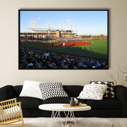 Ron Tonkin Field Stadium, Stadium Canvas, Sport Art, Framed Canvas Print Wall Art, Floating Frame
