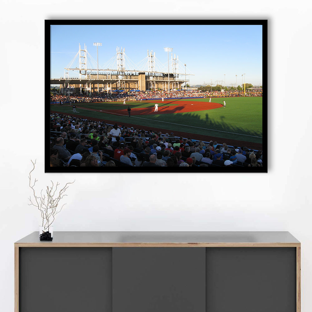 Ron Tonkin Field Stadium, Stadium Canvas, Sport Art, Gift for him, Framed Art Print Wall Decor, Picture Framed