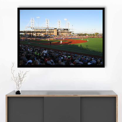 Ron Tonkin Field Stadium, Stadium Canvas, Sport Art, Gift for him, Framed Art Print Wall Decor, Picture Framed