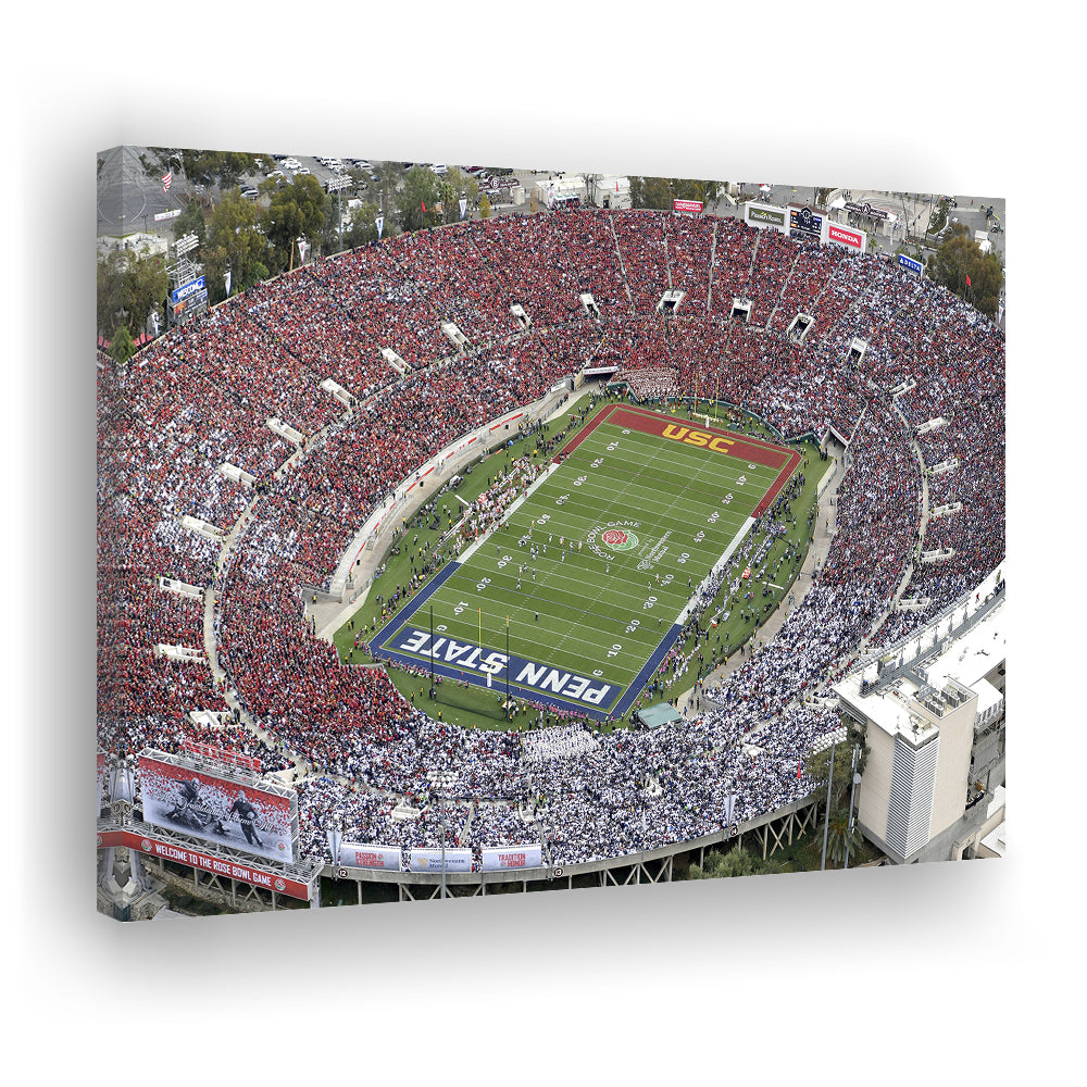 Rose Bowl Aerial View, Stadium Canvas, Sport Art, Gift for him, Man Cave Decor, Art Print, Canvas Print Wall Art