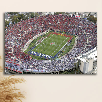 Rose Bowl Aerial View, Stadium Canvas, Sport Art, Gift for him, Man Cave Decor, Art Print, Canvas Print Wall Art
