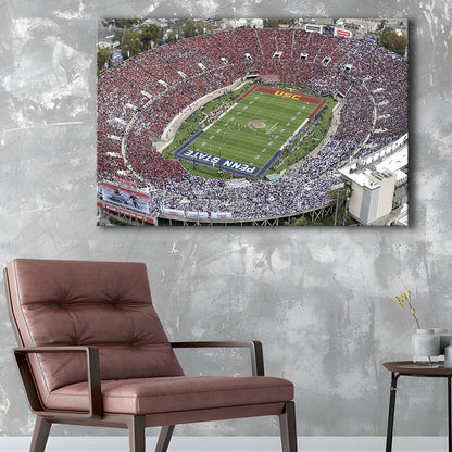 Rose Bowl Aerial View, Stadium Canvas, Sport Art, Gift for him, Man Cave Decor, Art Print, Canvas Print Wall Art