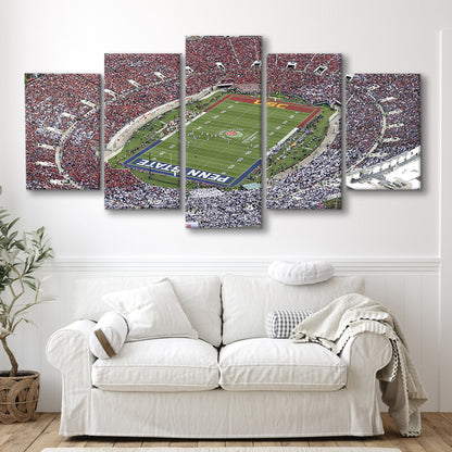 Rose Bowl Aerial View, Stadium Canvas, Sport Art, Gift for him, 5 Panel, Large Canvas, Canvas Print Wall Art