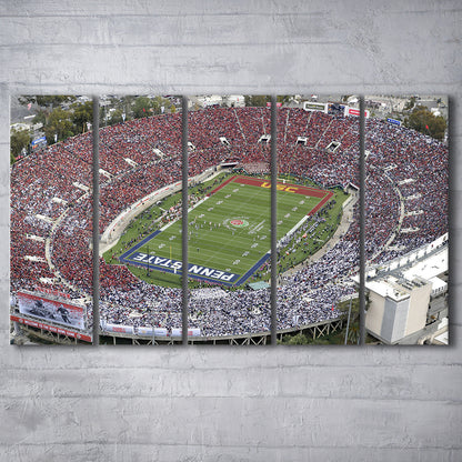 Rose Bowl Aerial View, Stadium Canvas, Sport Art, 5 Panel B, Extra Large Canvas, Canvas Print Wall Art