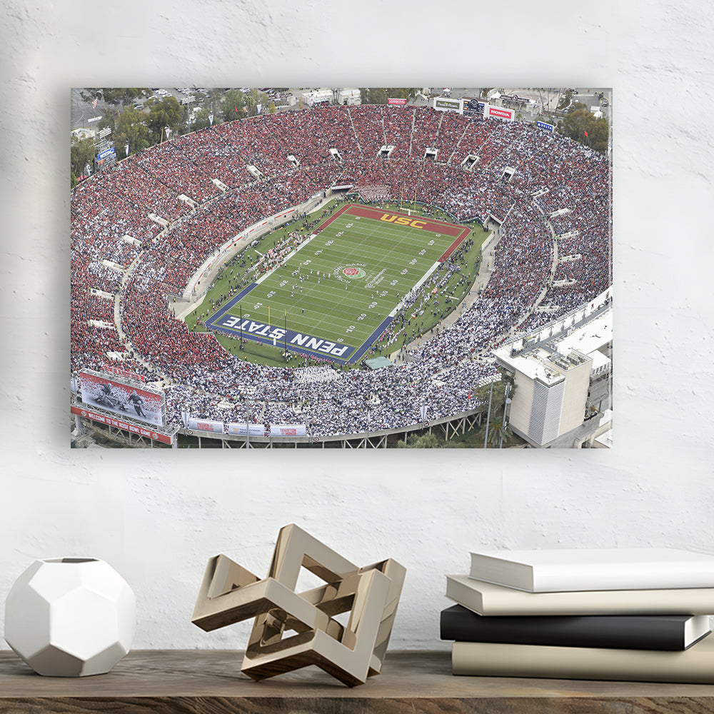 Rose Bowl Aerial View, Stadium Canvas, Sport Art, Gift for him, Man Cave Decor, Art Print, Canvas Print Wall Art