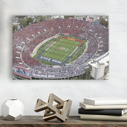 Rose Bowl Aerial View, Stadium Canvas, Sport Art, Gift for him, Man Cave Decor, Art Print, Canvas Print Wall Art