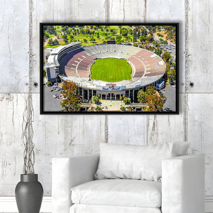 Rose Bowl, Stadium Canvas, Sport Art, Framed Canvas Print Wall Art, Floating Frame