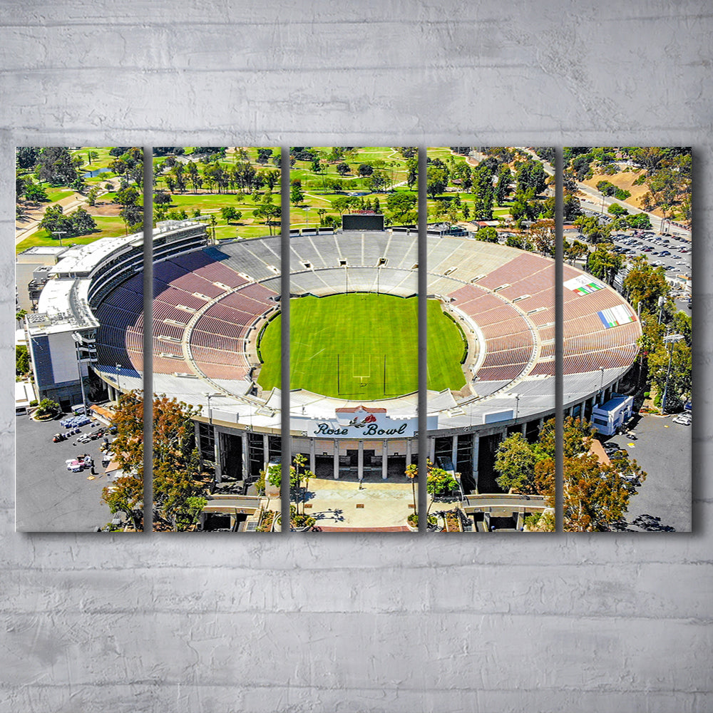 Rose Bowl, Stadium Canvas, Sport Art, 5 Panel B, Extra Large Canvas, Canvas Print Wall Art