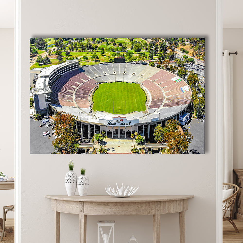 Rose Bowl, Stadium Canvas, Sport Art, Gift for him, Man Cave Decor, Art Print, Canvas Print Wall Art