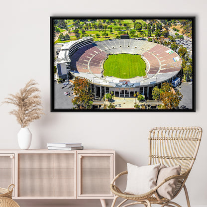 Rose Bowl, Stadium Canvas, Sport Art, Framed Canvas Print Wall Art, Floating Frame