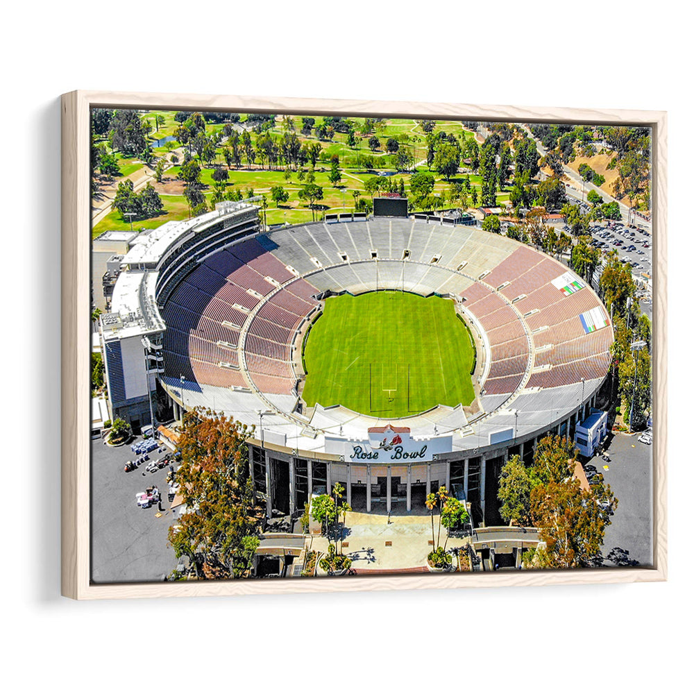 Rose Bowl, Stadium Canvas, Sport Art, Framed Canvas Print Wall Art, Floating Frame
