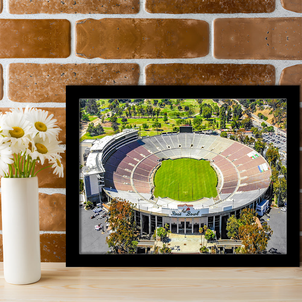 Rose Bowl, Stadium Canvas, Sport Art, Gift for him, Framed Art Print Wall Decor, Picture Framed