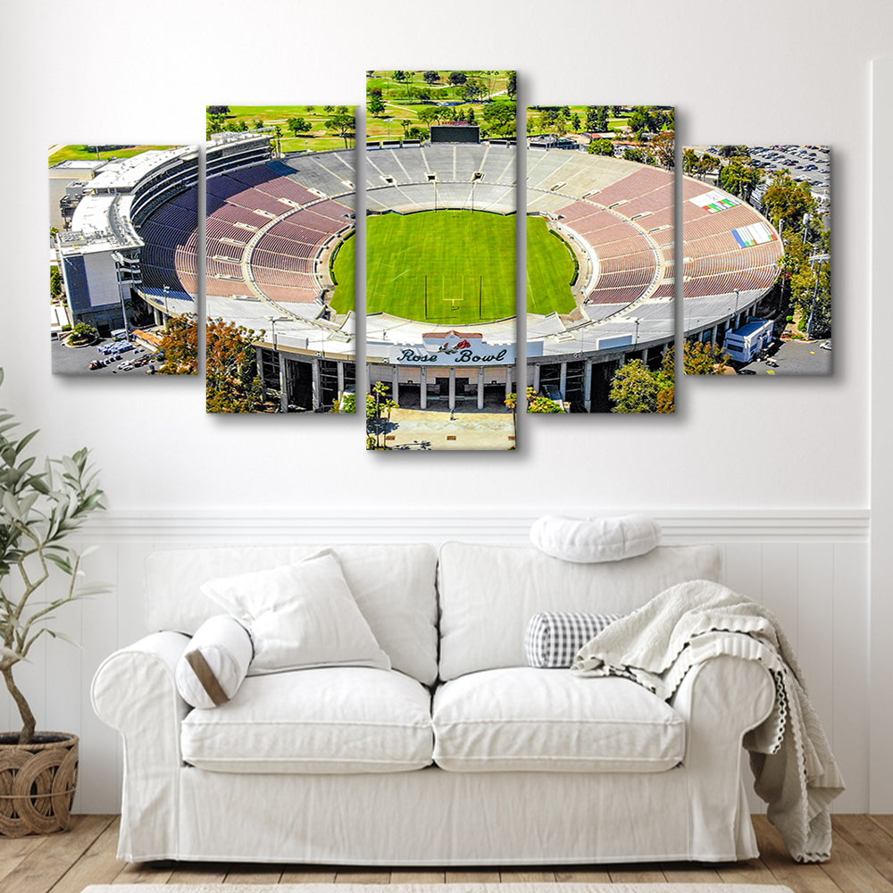 Rose Bowl, Stadium Canvas, Sport Art, Gift for him, 5 Panel, Large Canvas, Canvas Print Wall Art