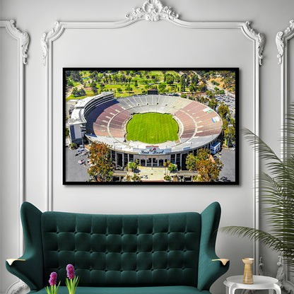 Rose Bowl, Stadium Canvas, Sport Art, Gift for him, Framed Art Print Wall Decor, Picture Framed