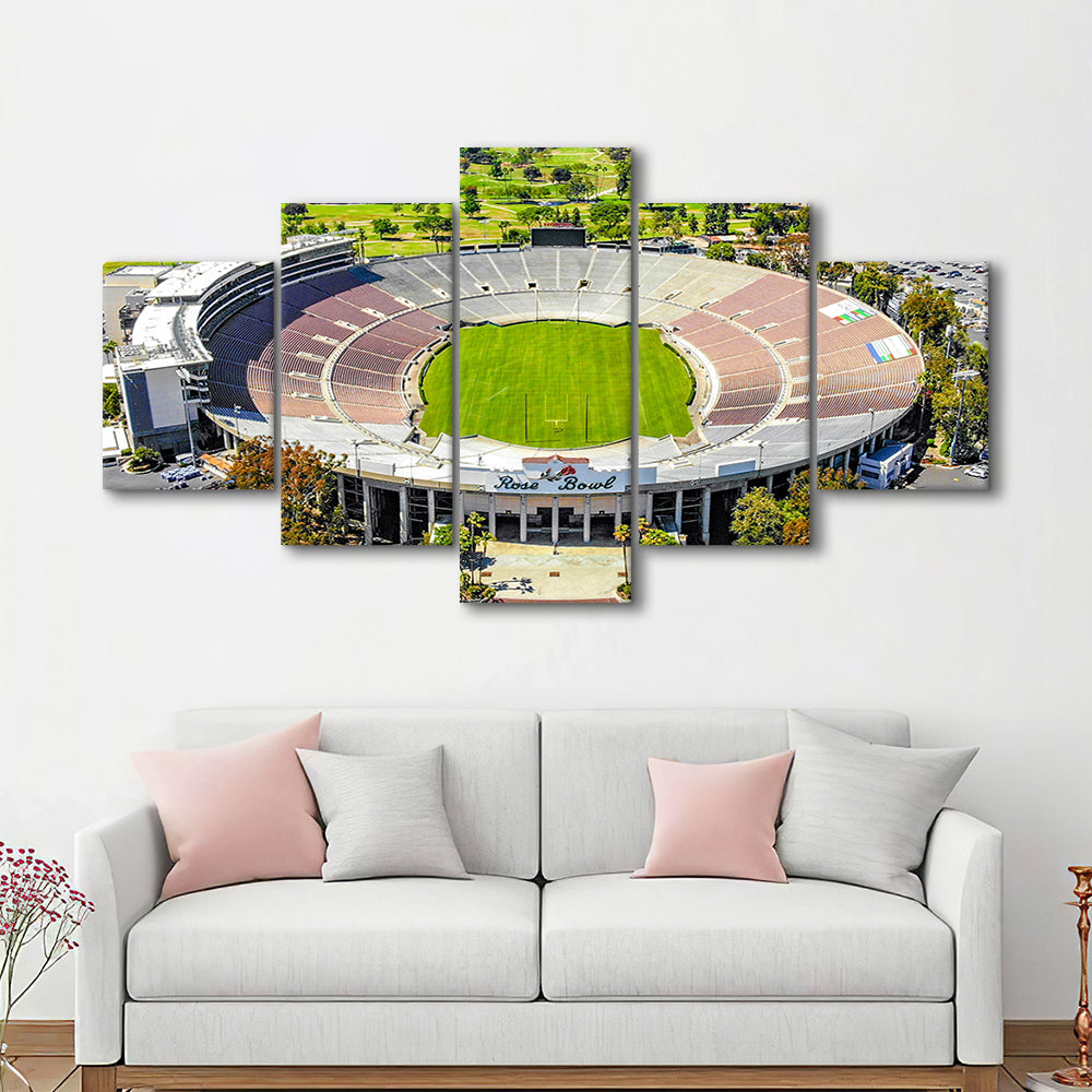 Rose Bowl, Stadium Canvas, Sport Art, Gift for him, 5 Panel, Large Canvas, Canvas Print Wall Art