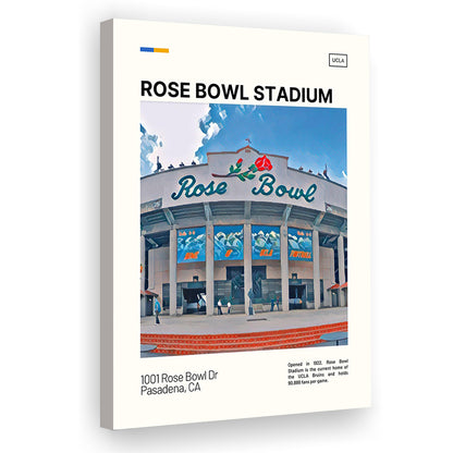 Rose Bowl Stadium Print, UCLA Bruins Stadium Canvas Art, Fan Gifts, Sport Art, Canvas Print Wall Art