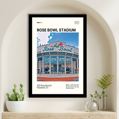 Rose Bowl Stadium Print, UCLA Bruins Stadium Art, Gifts for him, Sport Art, Framed Art Print Wall Decor