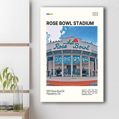 Rose Bowl Stadium Print, UCLA Bruins Stadium Canvas Art, Fan Gifts, Sport Art, Canvas Print Wall Art