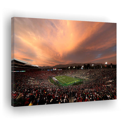 Rose Bowl in California, Stadium Canvas, Sport Art, Gift for him, Man Cave Decor, Art Print, Canvas Print Wall Art