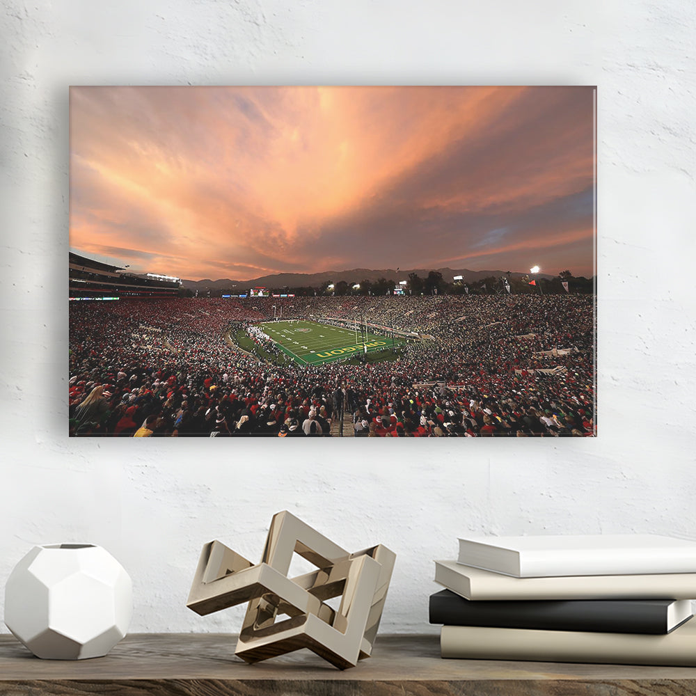 Rose Bowl in California, Stadium Canvas, Sport Art, Gift for him, Man Cave Decor, Art Print, Canvas Print Wall Art