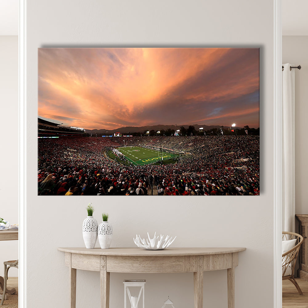 Rose Bowl in California, Stadium Canvas, Sport Art, Gift for him, Man Cave Decor, Art Print, Canvas Print Wall Art