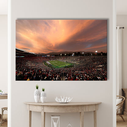Rose Bowl in California, Stadium Canvas, Sport Art, Gift for him, Man Cave Decor, Art Print, Canvas Print Wall Art
