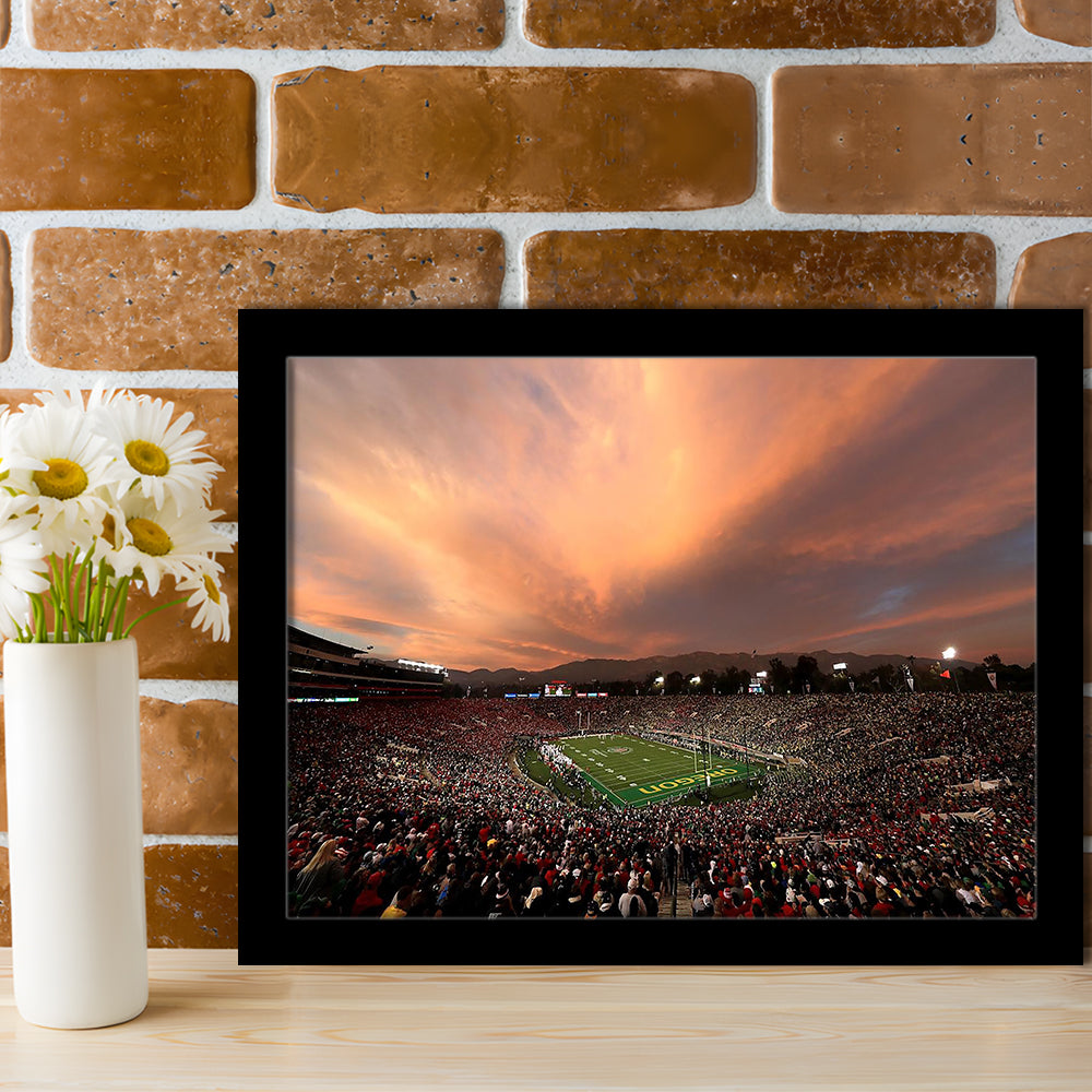 Rose Bowl in California, Stadium Canvas, Sport Art, Gift for him, Framed Art Print Wall Decor, Picture Framed