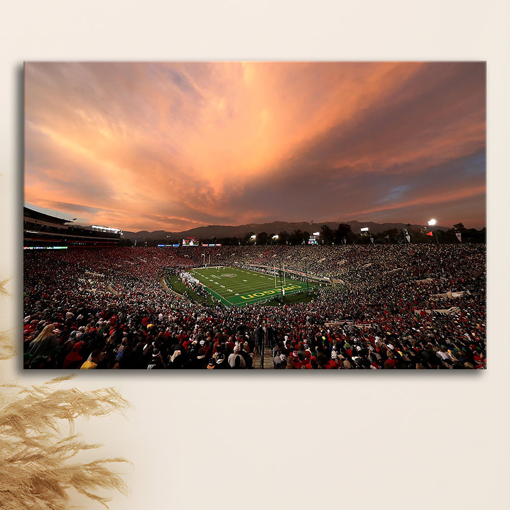 Rose Bowl in California, Stadium Canvas, Sport Art, Gift for him, Man Cave Decor, Art Print, Canvas Print Wall Art