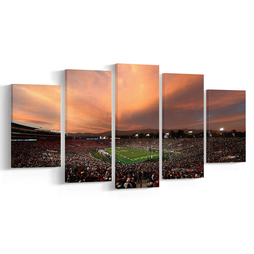 Rose Bowl in California, Stadium Canvas, Sport Art, Gift for him, 5 Panel, Large Canvas, Canvas Print Wall Art