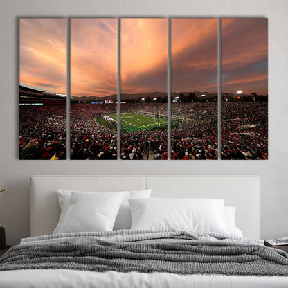 Rose Bowl in California, Stadium Canvas, Sport Art, 5 Panel B, Extra Large Canvas, Canvas Print Wall Art