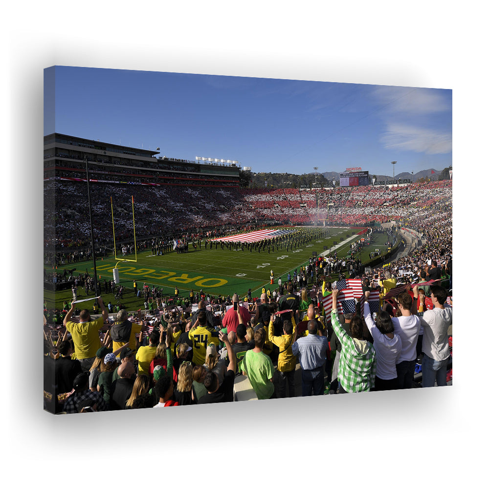 Rose Bowl in Pasadena California, Stadium Canvas, Sport Art, Gift for him, Man Cave Decor, Art Print, Canvas Print Wall Art