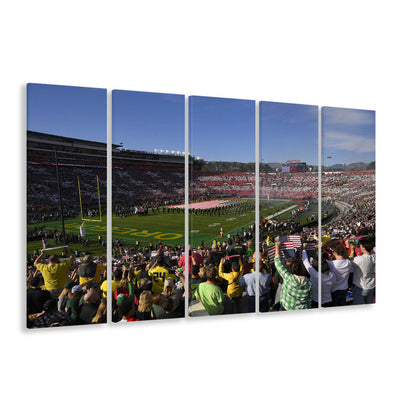 Rose Bowl in Pasadena California, Stadium Canvas, Sport Art, 5 Panel B, Extra Large Canvas, Canvas Print Wall Art