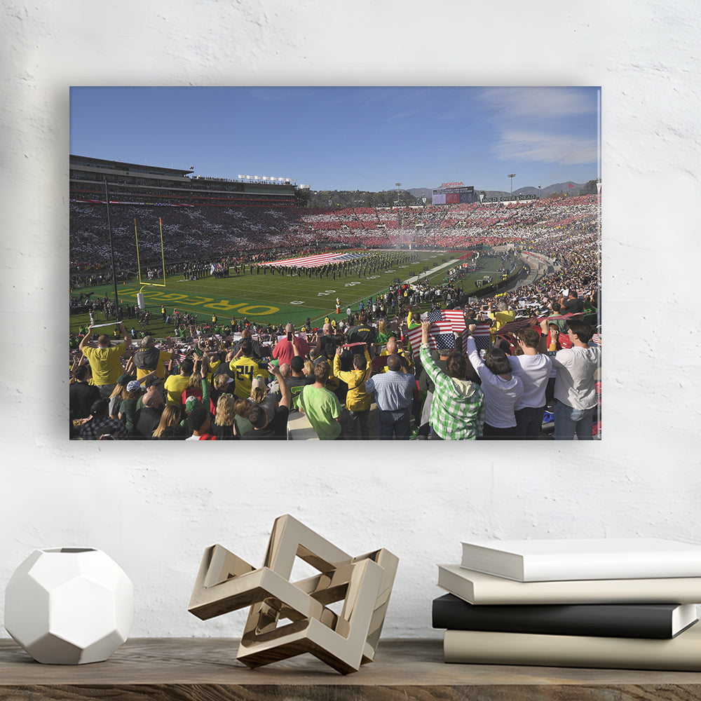 Rose Bowl in Pasadena California, Stadium Canvas, Sport Art, Gift for him, Man Cave Decor, Art Print, Canvas Print Wall Art