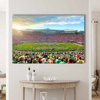 Rose Bowl in Pasadena, Stadium Canvas, Sport Art, Gift for him, Man Cave Decor, Art Print, Canvas Print Wall Art