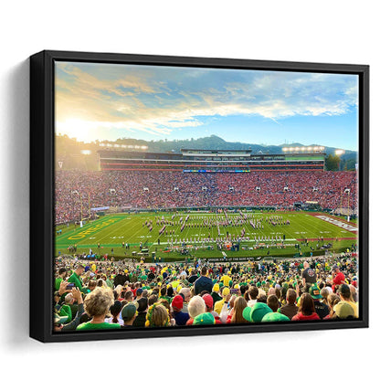 Rose Bowl in Pasadena, Stadium Canvas, Sport Art, Framed Canvas Print Wall Art, Floating Frame