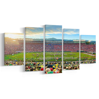 Rose Bowl in Pasadena, Stadium Canvas, Sport Art, Gift for him, 5 Panel, Large Canvas, Canvas Print Wall Art