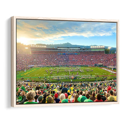 Rose Bowl in Pasadena, Stadium Canvas, Sport Art, Framed Canvas Print Wall Art, Floating Frame