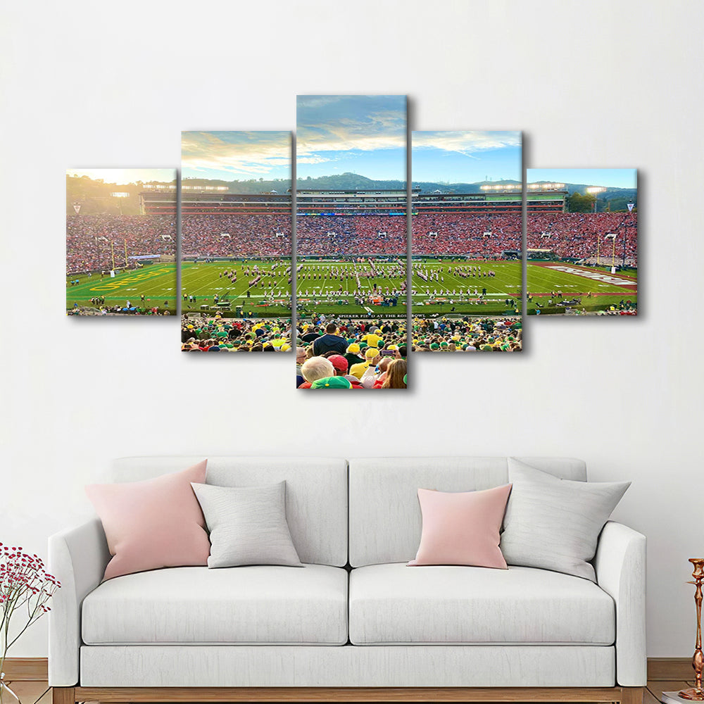 Rose Bowl in Pasadena, Stadium Canvas, Sport Art, Gift for him, 5 Panel, Large Canvas, Canvas Print Wall Art