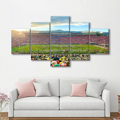 Rose Bowl in Pasadena, Stadium Canvas, Sport Art, Gift for him, 5 Panel, Large Canvas, Canvas Print Wall Art