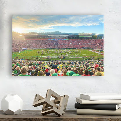 Rose Bowl in Pasadena, Stadium Canvas, Sport Art, Gift for him, Man Cave Decor, Art Print, Canvas Print Wall Art