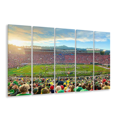 Rose Bowl in Pasadena, Stadium Canvas, Sport Art, 5 Panel B, Extra Large Canvas, Canvas Print Wall Art