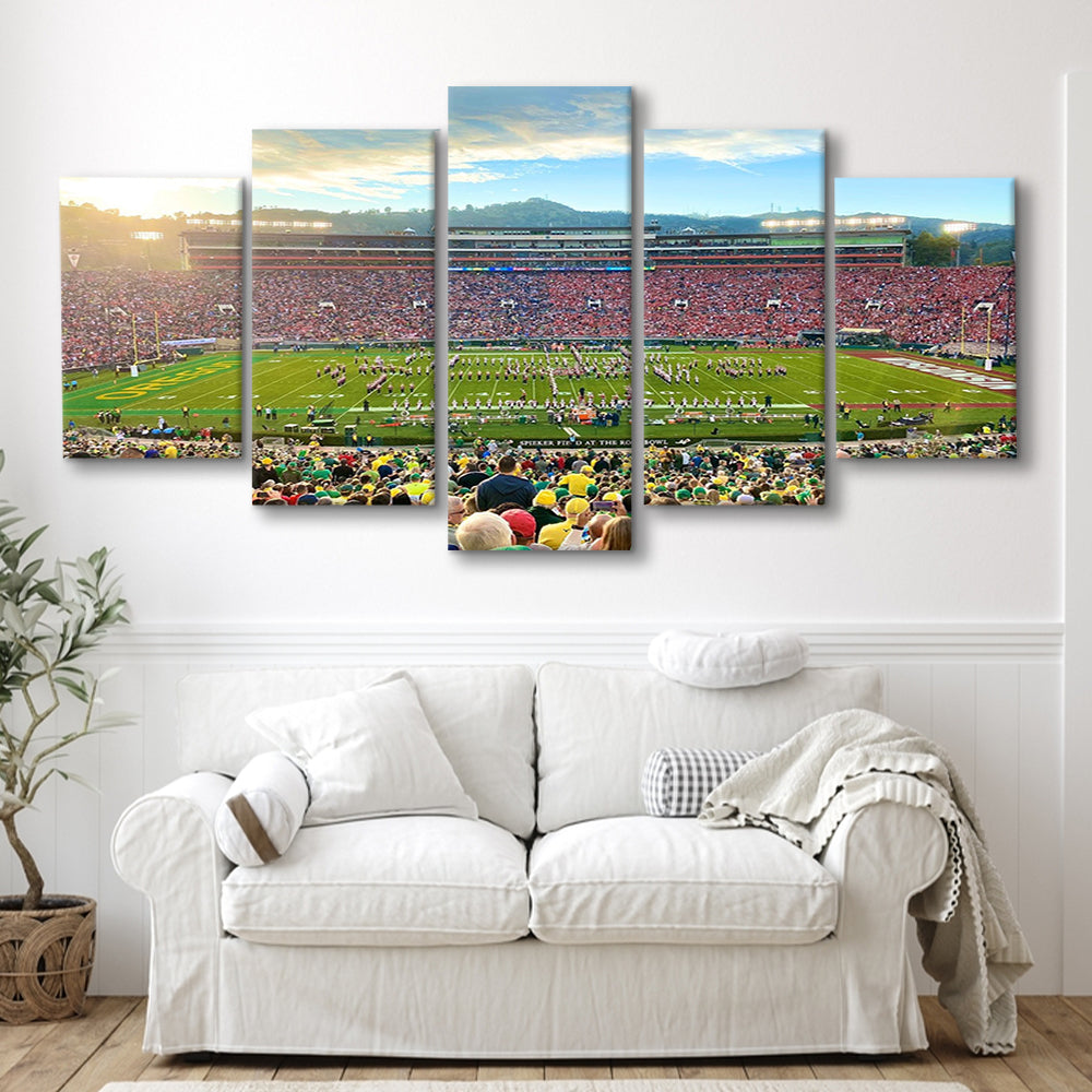 Rose Bowl in Pasadena, Stadium Canvas, Sport Art, Gift for him, 5 Panel, Large Canvas, Canvas Print Wall Art