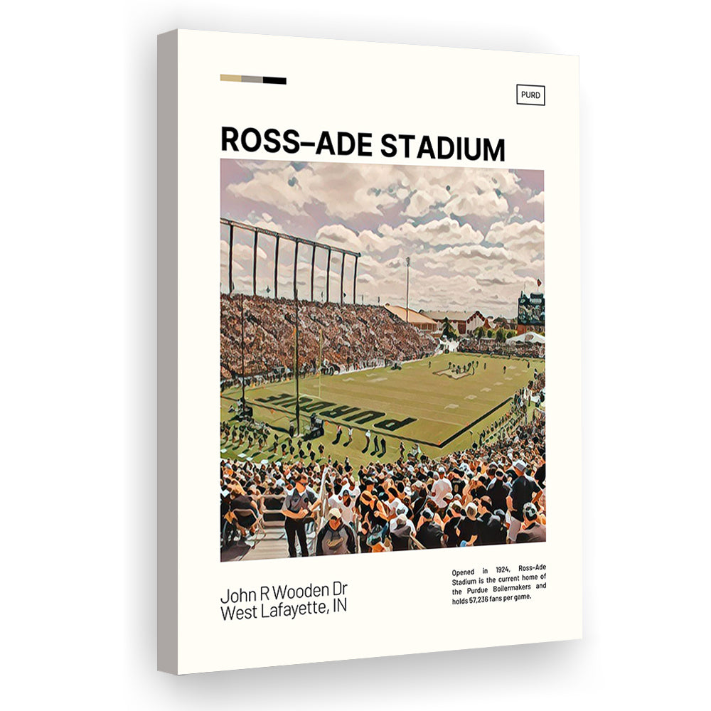 Ross Ade Stadium Print, Purdue Boilermakers Stadium Canvas Art, Fan Gifts, Sport Art, Canvas Print Wall Art