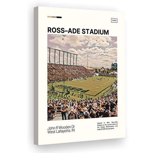 Ross Ade Stadium Print, Purdue Boilermakers Stadium Canvas Art, Fan Gifts, Sport Art, Canvas Print Wall Art